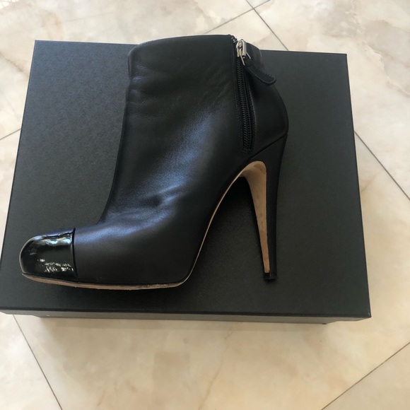 Chanel Leather Ankle Boots - Picture 5 of 16